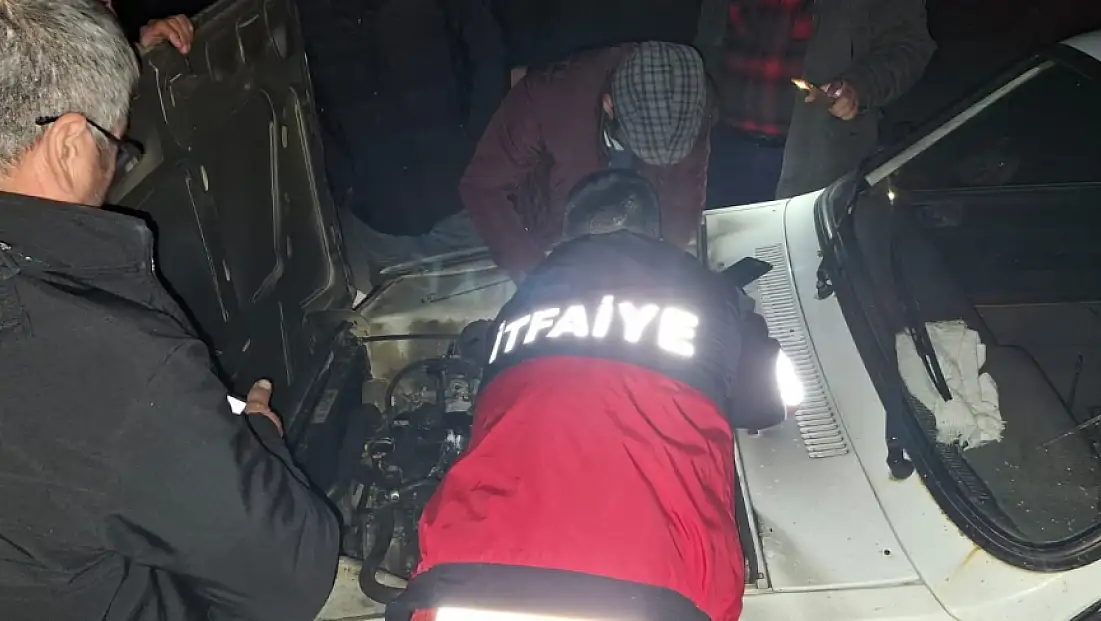 Araç Yanmaktan Son anda Kurtarıldı