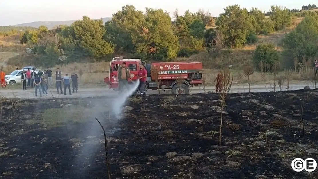 Anız Yangını Ormana Sıçramadan Söndürüldü