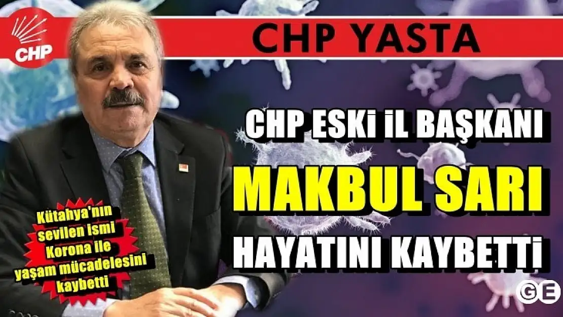 Chp Eski İl Başkanı Makbul Sarı Covid'den Hayatını Kaybetti