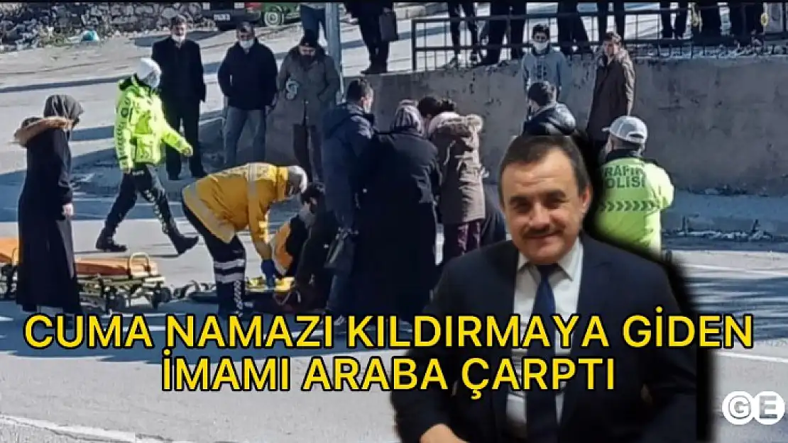 Cuma Namazını Kıldırmaya Giden İmama Araba Çarptı