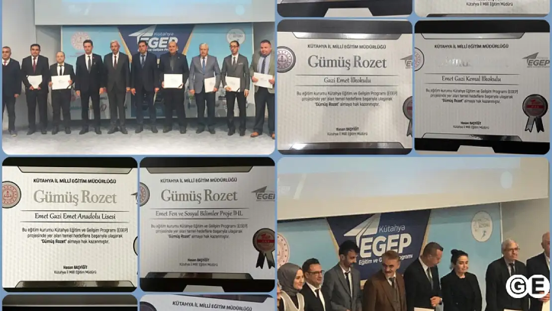 Emet İlçesinde 9 Okula Gümüş Rozet