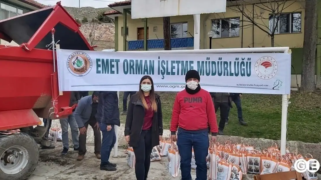 Emet Orman İşletme Müdürlüğü 10 bin fidan dağıttı