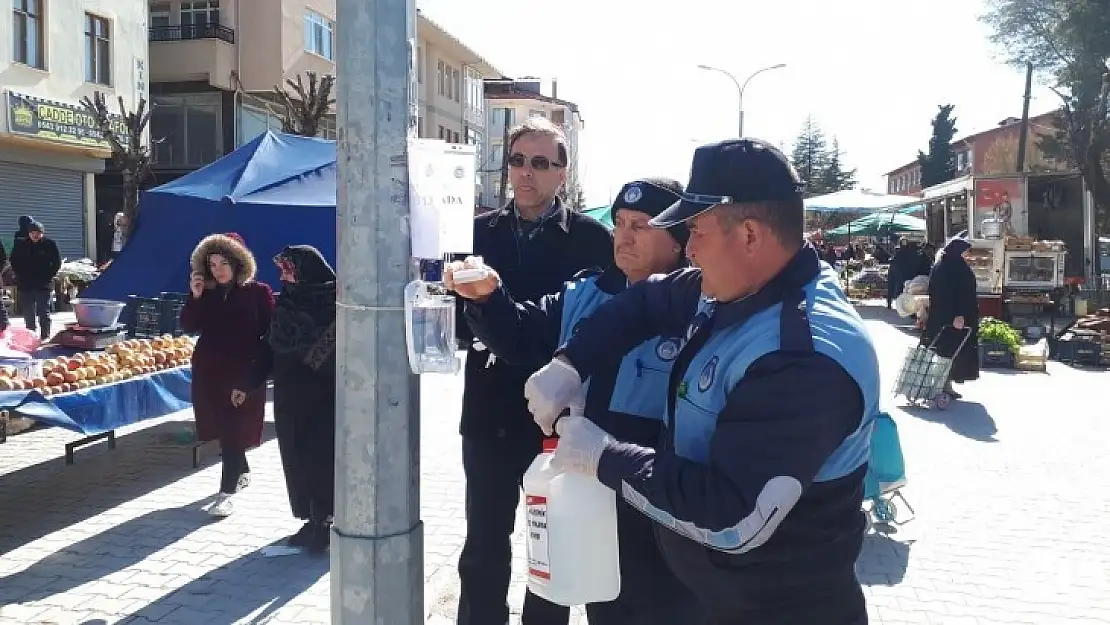 Emet Pazarında Korona Virüs Tedbirleri