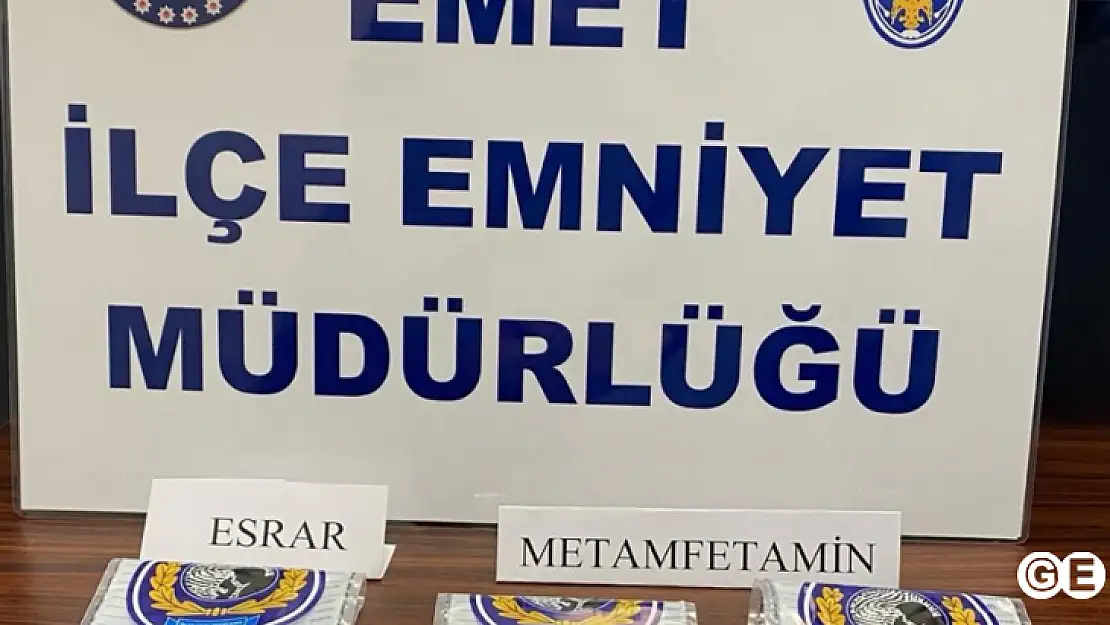 Emet polisi uyuşturucu satıcılarına göz açtırmadı