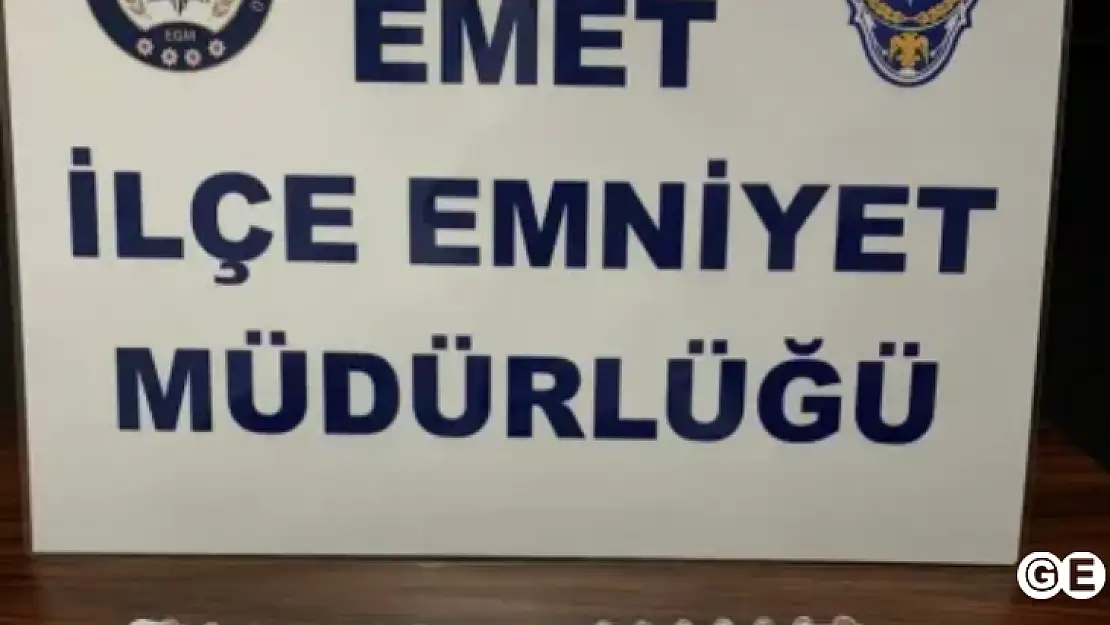 Emet'te uyuşturucu operasyonu