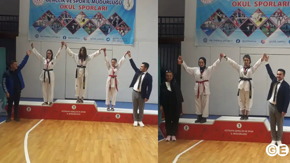 GaziEmet Anadolu Lisesinden Taekvondoda  2 İl Birinciliği