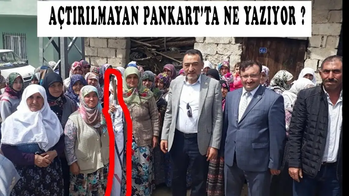 GÖNCEK KÖYÜ HALKI PANKARTLA SESİNİ DUYURMAK İSTEDİ,AMA...