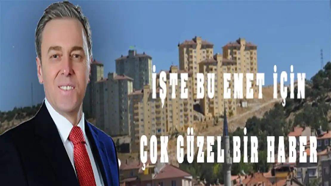 SAĞLIKTA EMET İÇİN ÇOK GÜZEL BİR HABER....