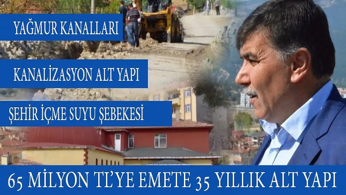 65 MİLYON TL'YE EMET'E 35 YILLIK YENİ ALT YAPI