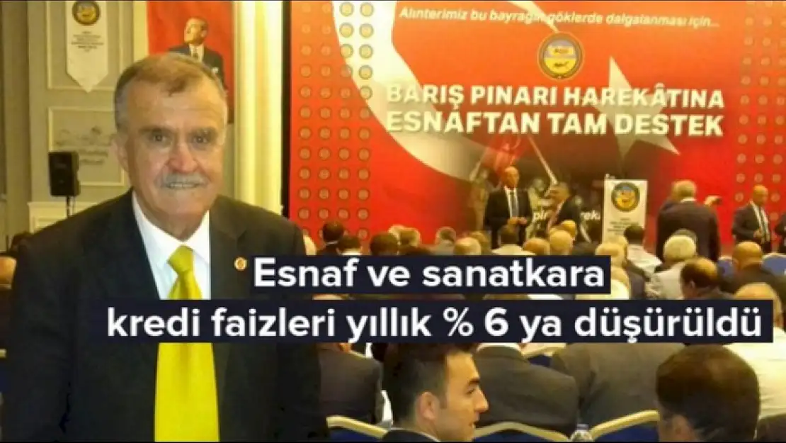 ESNAF KREDİLERİNDE FAİZ İNDİRİMİ