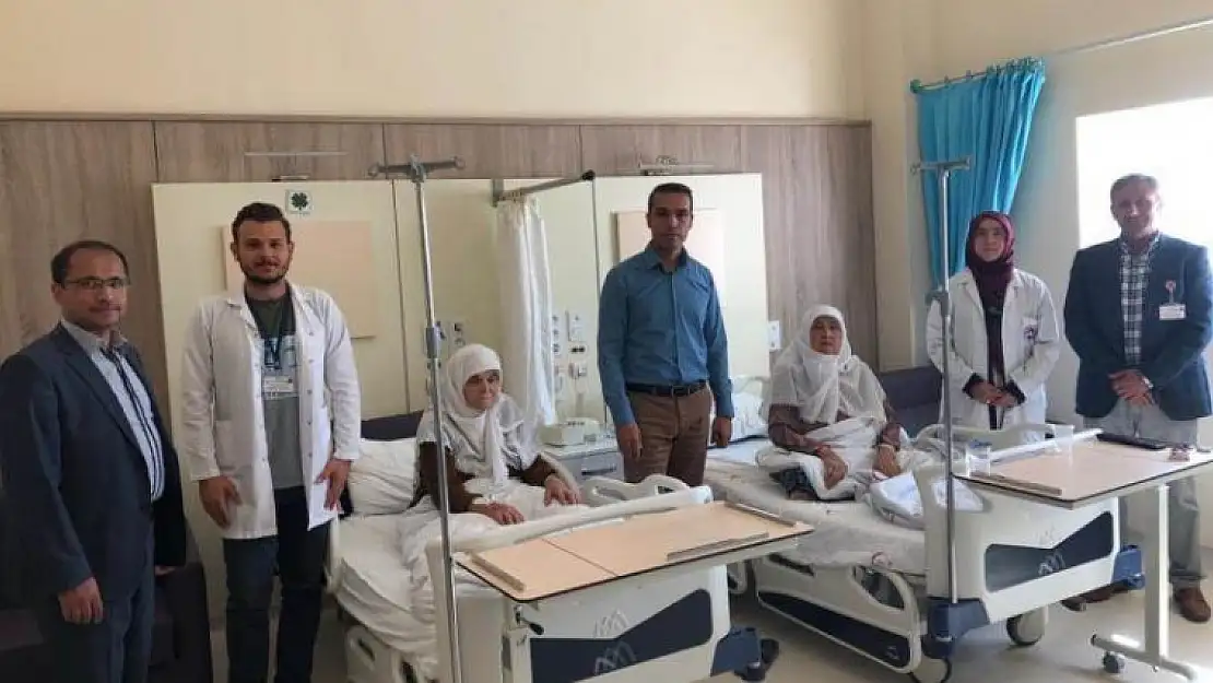 KAYMAKAM ÇİÇEK' TEN HASTANE ZİYARETİ