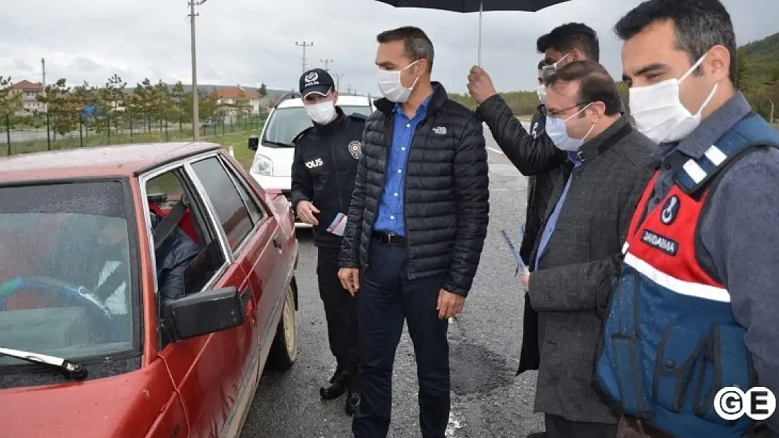 İlçe Protokolü Trafik Denetimine Katıldı