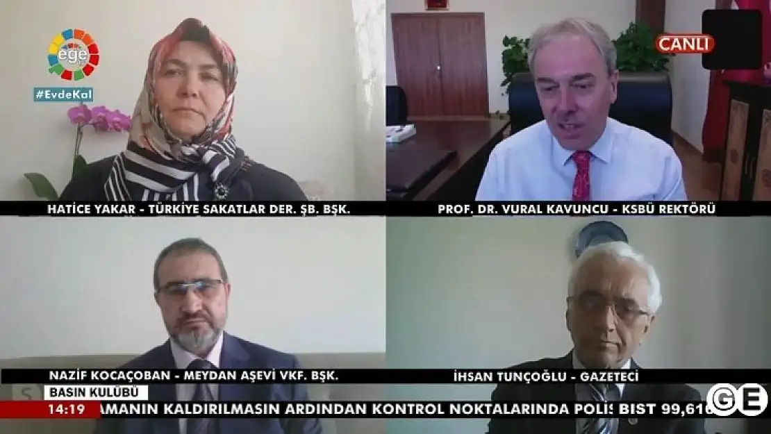 REKTÖR KAVUNCU: KÜTAHYA'DA VAKA SAYISI ARTMAYA DEVAM EDİYOR
