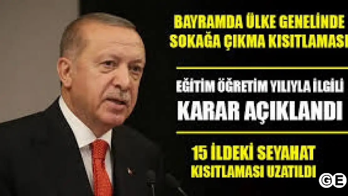 Sokağa Çıkma Kısıtlaması Genelgesi Yayınlandı