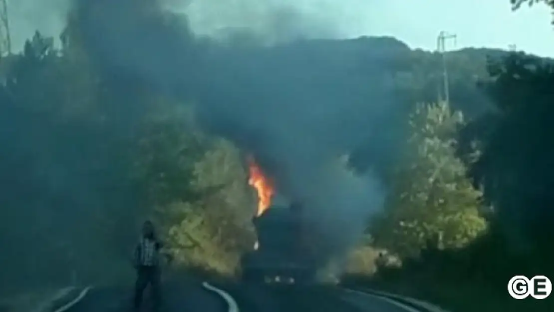 Sülfirik Asit Yüklü Tanker Yandı