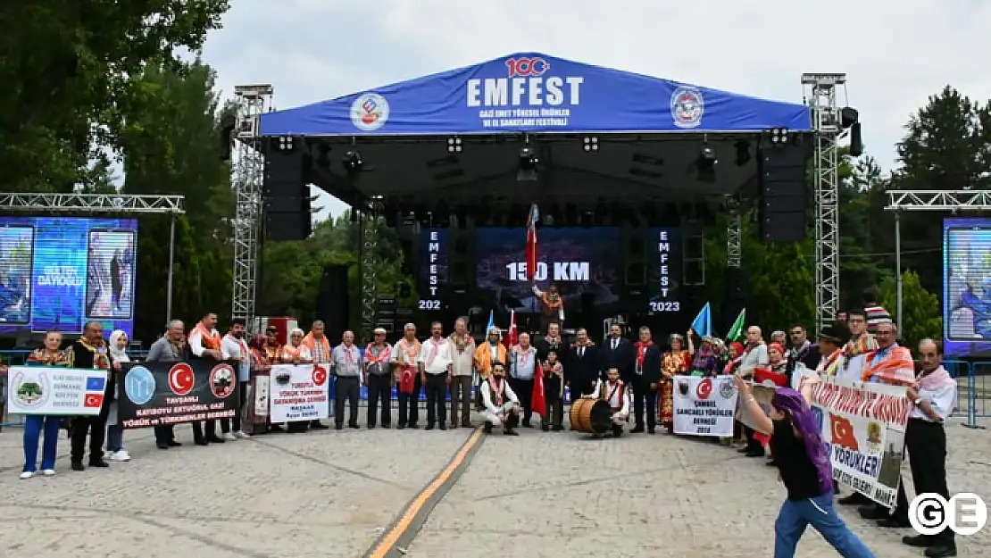 Yörük ve Türkmen Dernekleri Emet'te Korteje Katıldı