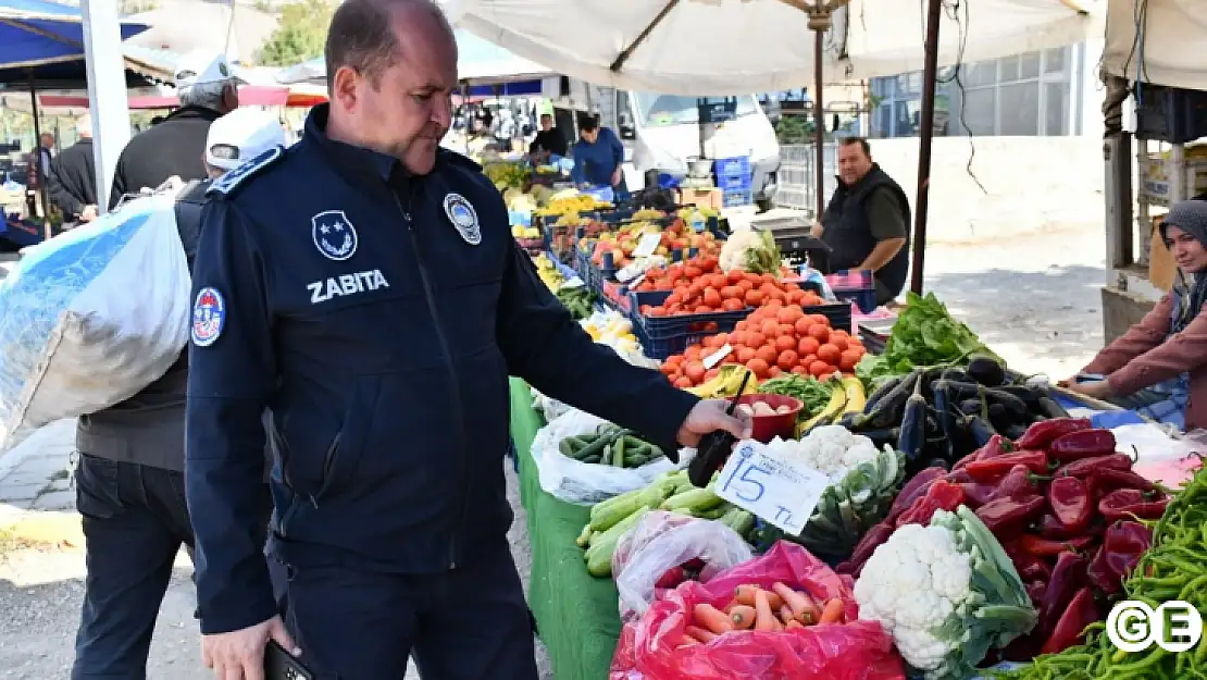 Zabıta ekipleri Emet Pazarı'nda sıkı denetim gerçekleştirdi