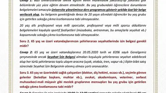 Yasaklar Bugün Başlıyor