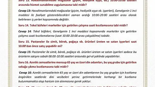 Yasaklar Bugün Başlıyor