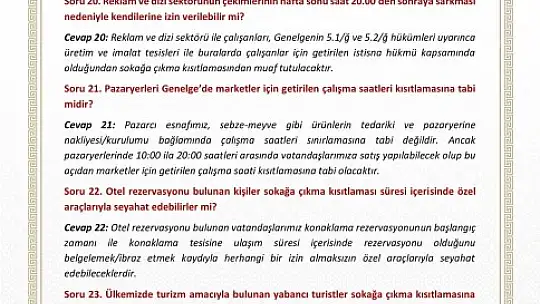 Yasaklar Bugün Başlıyor