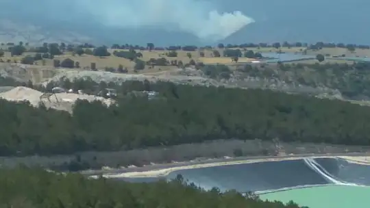 Emet'te Orman Yangını