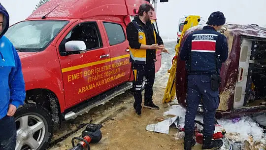 Annnesini Doktora Götürürken Takla Attı 1 Yaralı