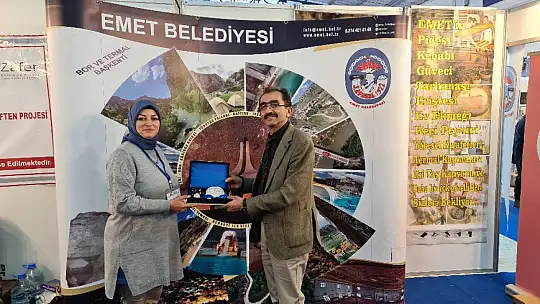 Kütahya Tarım Fuarı açılırken Emet Fuarda yerini aldı