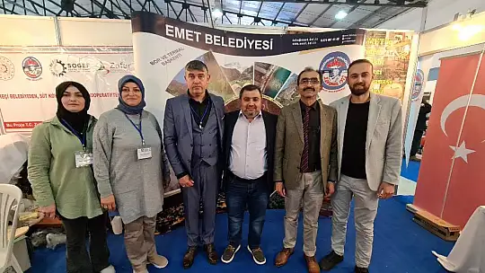Kütahya Tarım Fuarı açılırken Emet Fuarda yerini aldı