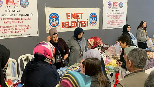 Emet Deprem Kermesinde Yerini Aldı