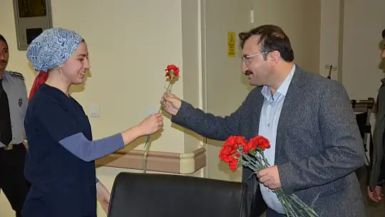 Başkan Doğan'dan 8 Mart'ta Kadın Çalışanlara Kutlama Ziyareti