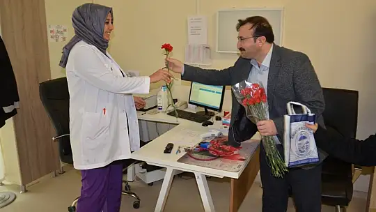 Başkan Doğan'dan 8 Mart'ta Kadın Çalışanlara Kutlama Ziyareti