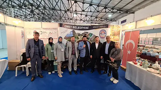 Kütahya Tarım Fuarı açılırken Emet Fuarda yerini aldı