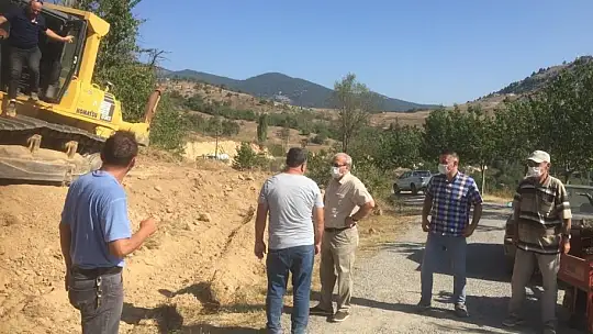 Eğrigöz'de 6 km'lik Yol Alt Yapı Çalışması Sürüyor