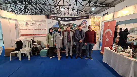 Kütahya Tarım Fuarı açılırken Emet Fuarda yerini aldı