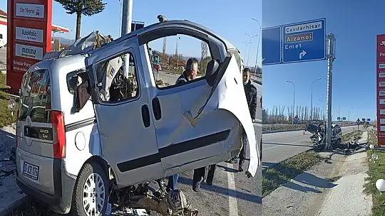 Parçalanan Araçtan Ayaklarının Kırılması İle Kurtuldu