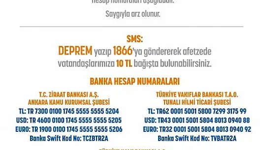 Emet'ten Elazığ'a Yardım Eli