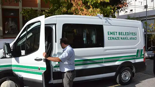 Emet Belediyesinden Yeni Cenaze Nakil Aracı