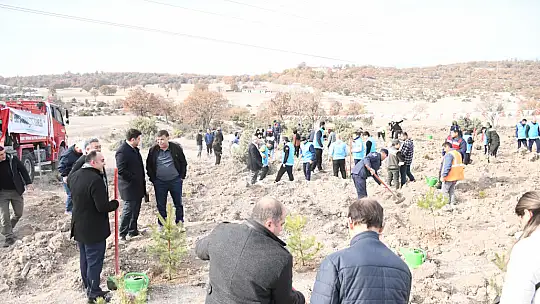 Milli Ağaçlandırma Günü'nde Emet'te 300 Fidan Toprakla Buluştu