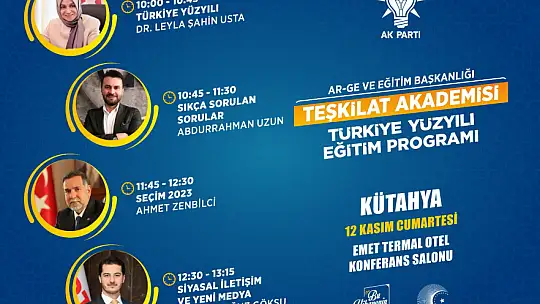 Kütahya Geneli Ak parti Yönetim Camiası Emette buluştu