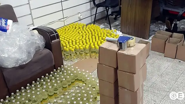 Bağcılar'da sahte kolonya üreten depoya baskın