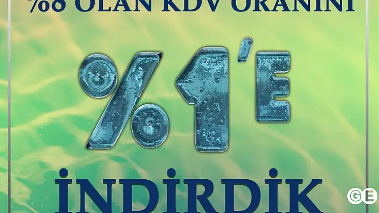 Emet Belediyesi Sudaki KDV'yi Yüzde 1'e İndirdi