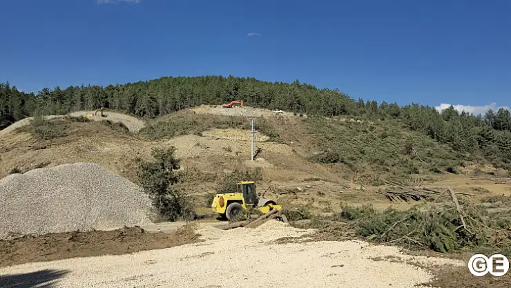 Emet Günlüce Gölet Yapımı Başladı