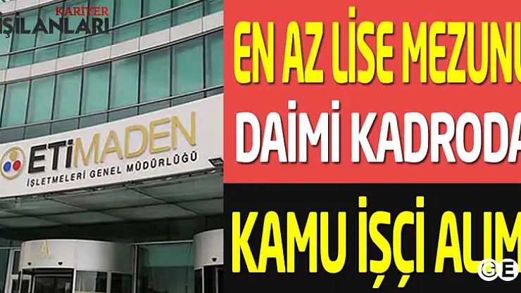 Emetbora 2 İşçi Alımı