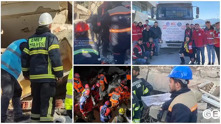 GaziEmetten Birçok Gönüllümüz Deprem Bölgelerinde