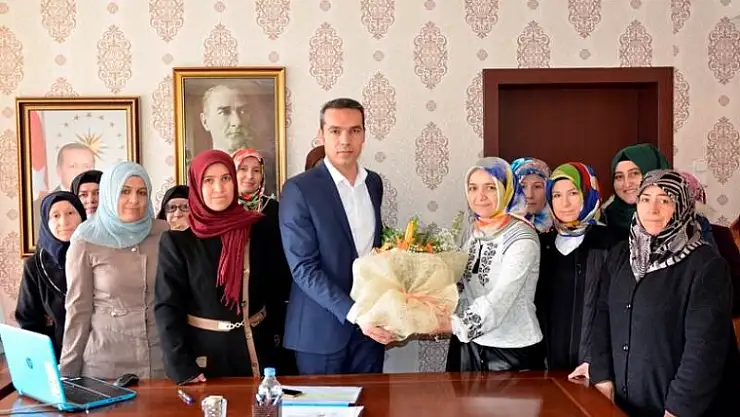 EMKO'DAN  KAYMAKAM ÇİÇEK'E ZİYARET