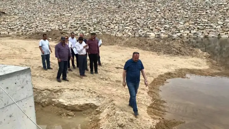 EMET GÖLETİ  TAMAMLANIRKEN SU TUTMAYA BAŞLADI