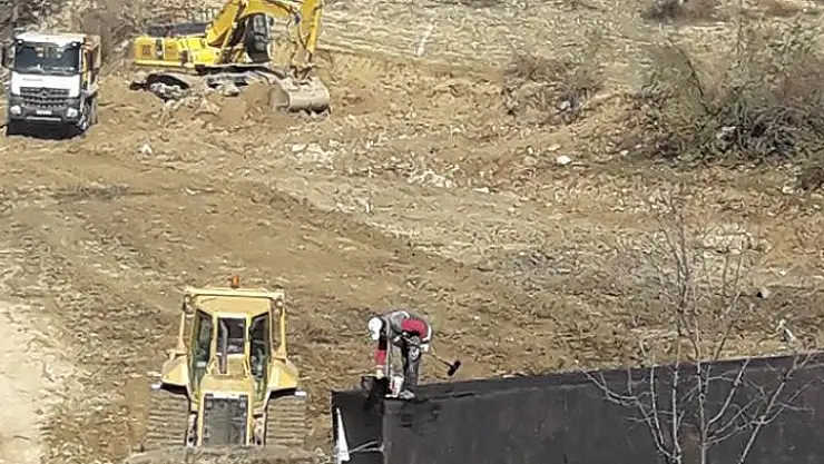 EMET-TAVŞANLI  YOLUNDA GÖÇÜK ONARILIYOR