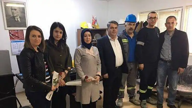 MADEN-İŞ'TEN BAYAN ÜYELERİNE KADINLAR GÜNÜ ZİYARETİ