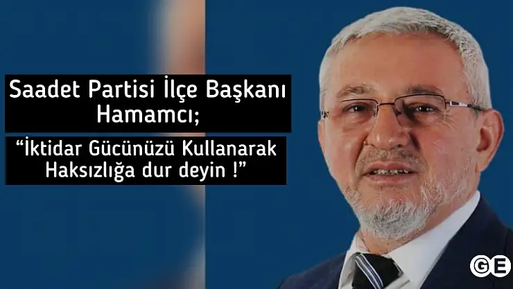 Hamamcı' Haksızlığa Dur Deyin'