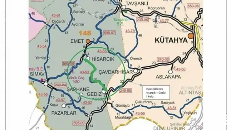 Hisarcık-Gediz Yolu Yapımına Başlanıyor